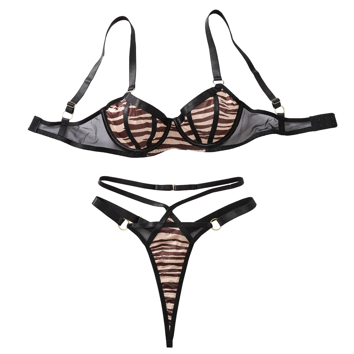 Sexy flirty lingerie set highlighting curves and lightweight design