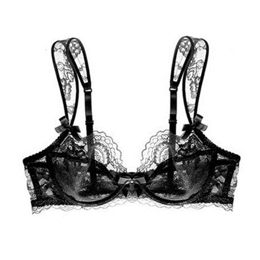 Plus size woman wearing lightweight seamless push-up bra
