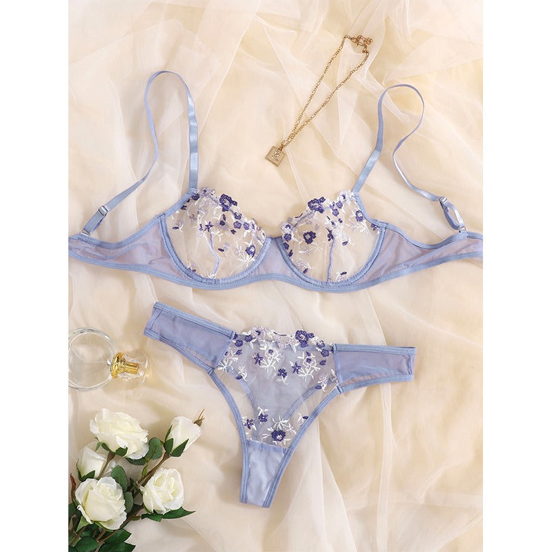 lace detailing on the bra.