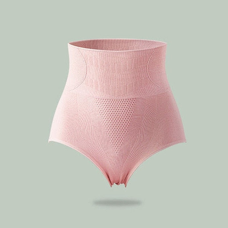 Curvy seamless shapewear panties with butt lift and waist slimming features