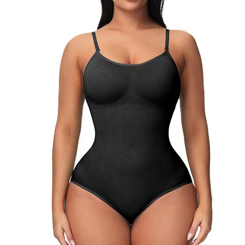 Close-up of tummy control panel on seamless shapewear