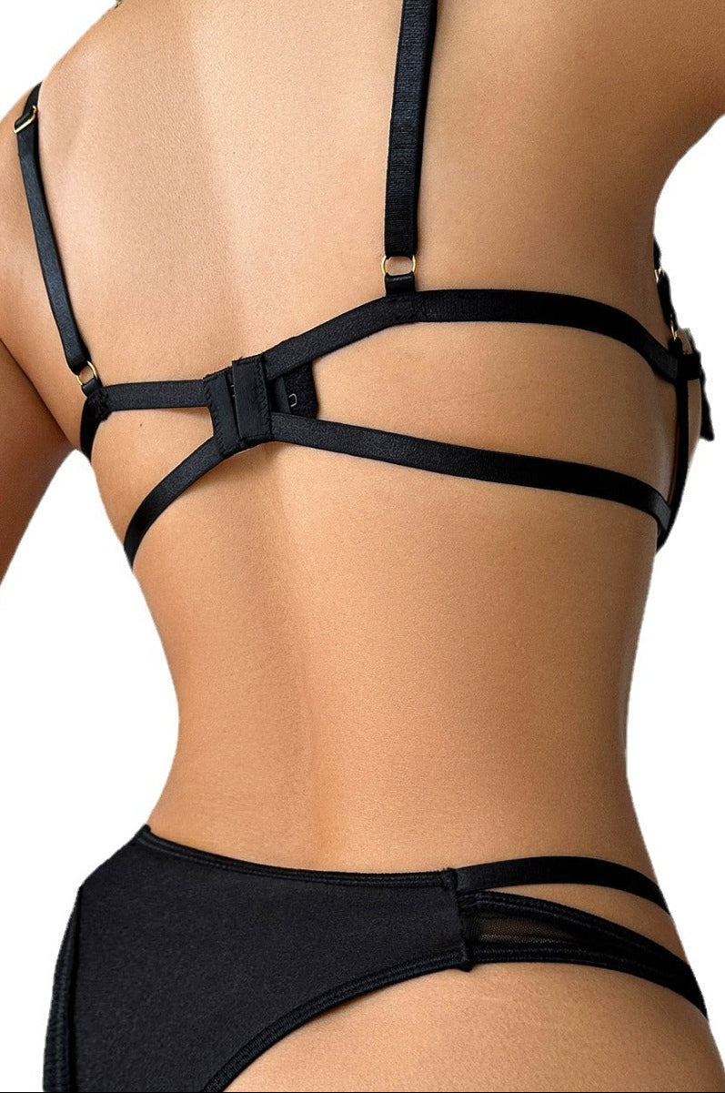 Sheer sexy cutout lingerie for women