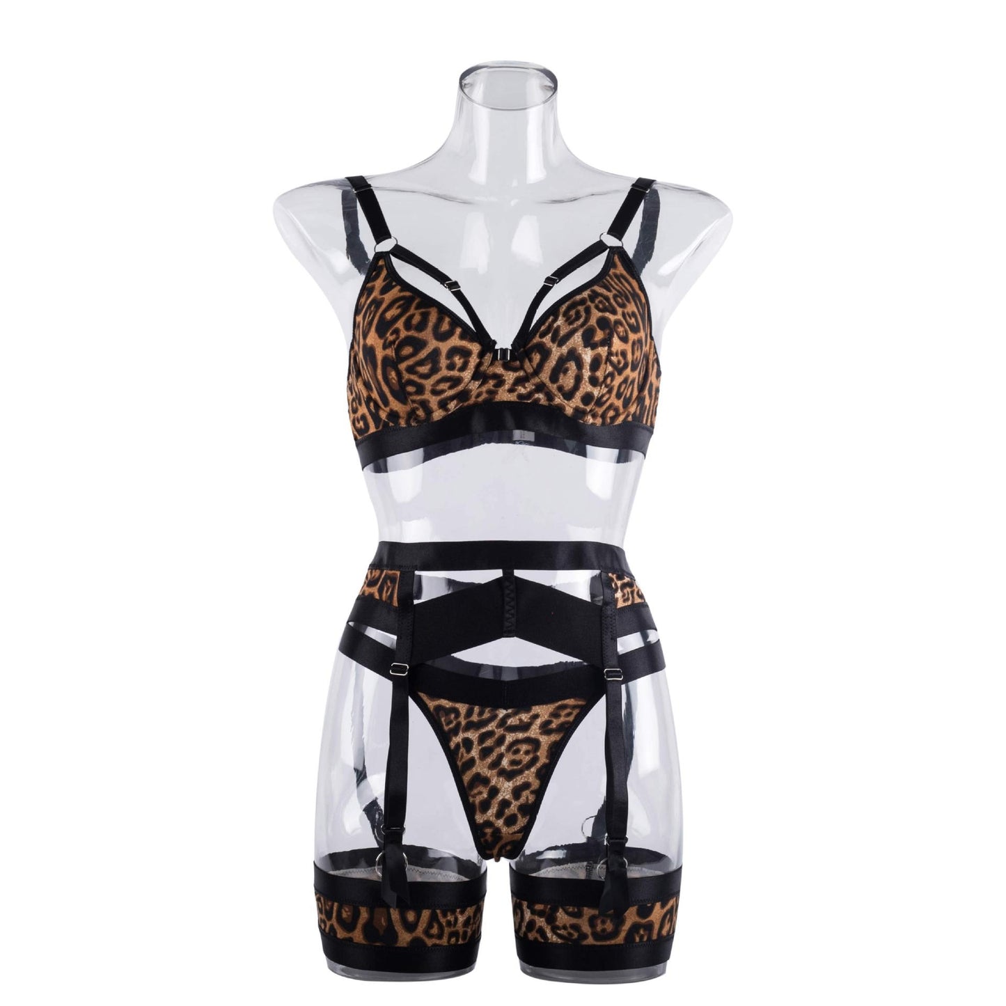 “Side view showing adjustable straps and body-hugging split design”