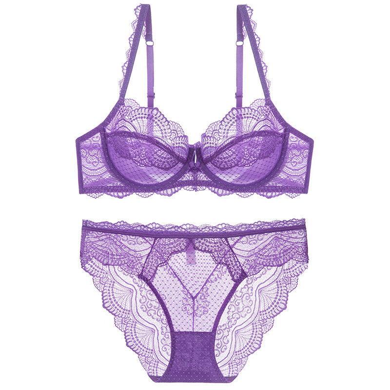 Close-up of delicate lace fabric on plus size lingerie
