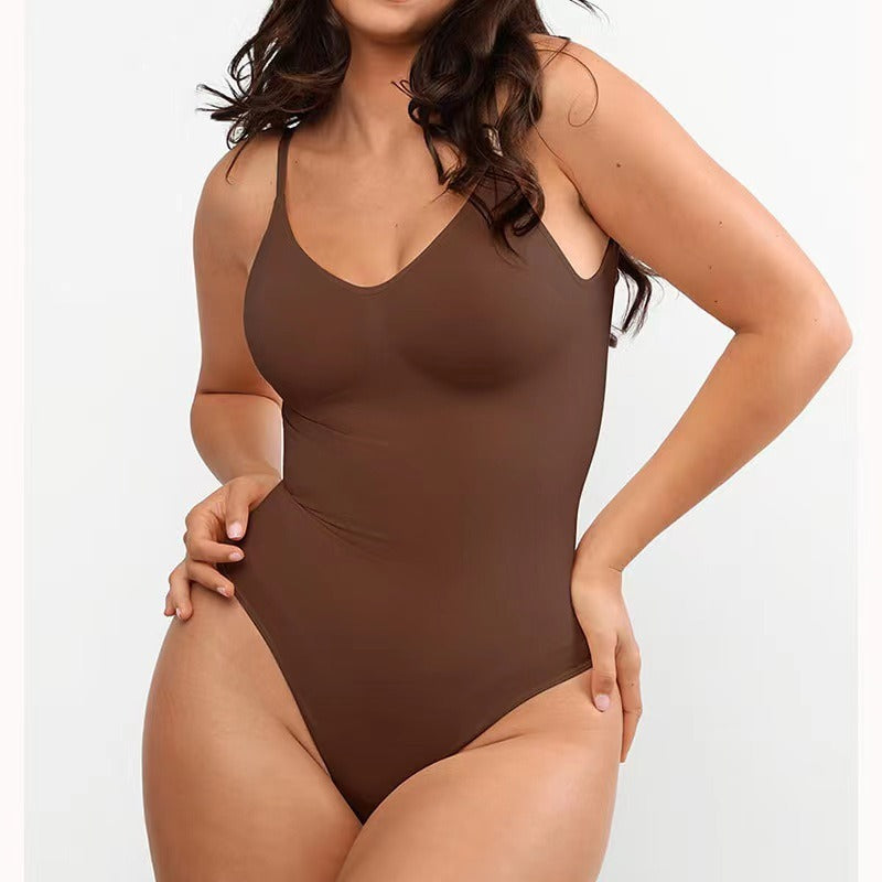 Full jumpsuit shapewear showing smooth curves and fit
