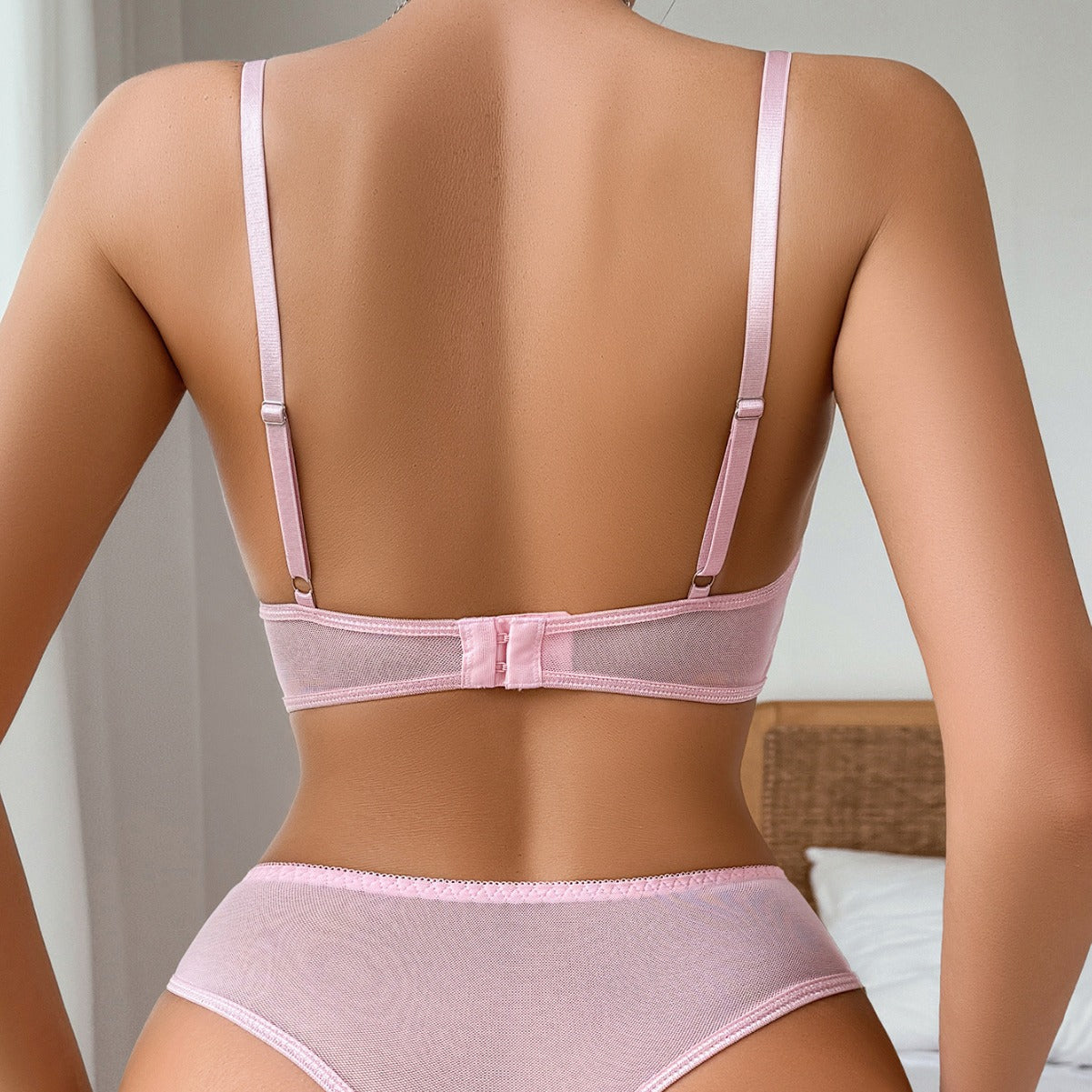 Sexy Floral Embroidery Lingerie Jumpsuit – See-Through Temptation Suit for Women