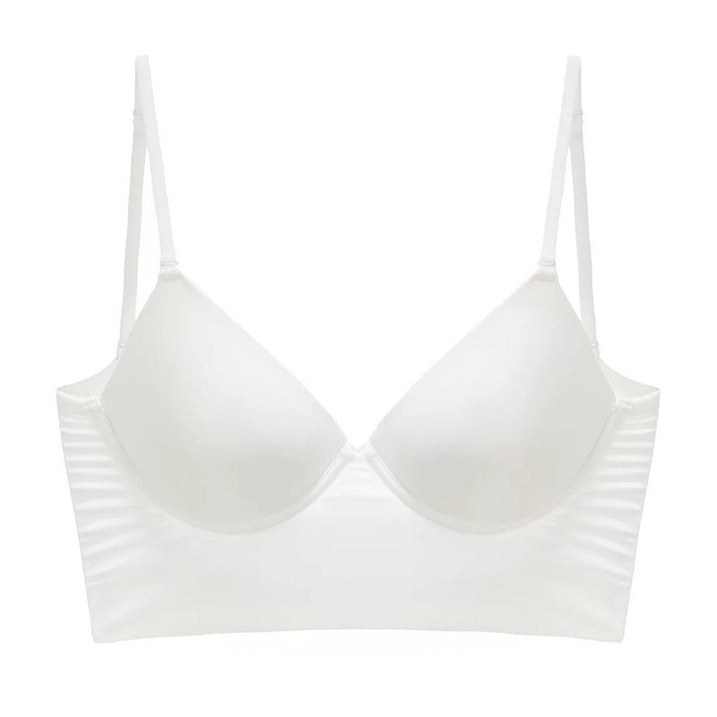 White bra on a white background