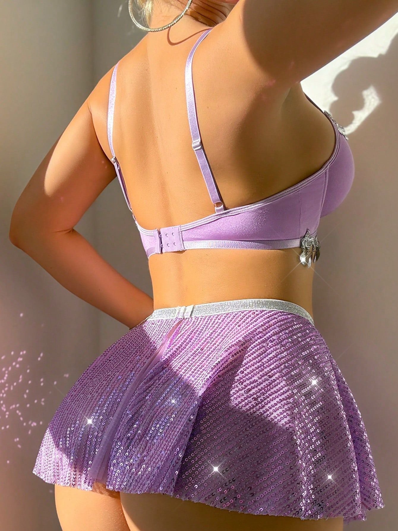 Sexy Vintage Lace Lingerie Set – Antique Mesh Apron & Hanfu-Inspired Transparent Skirt