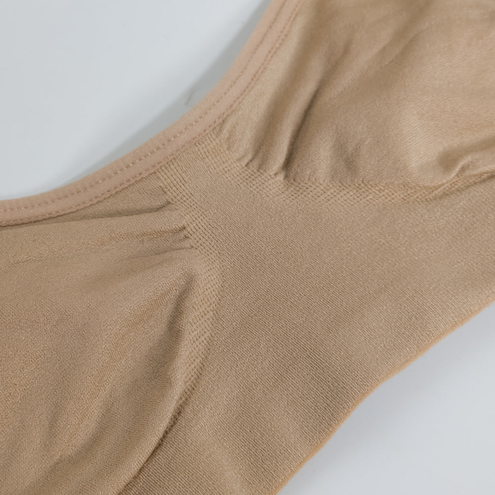 Close-up of beige fabric on a white background