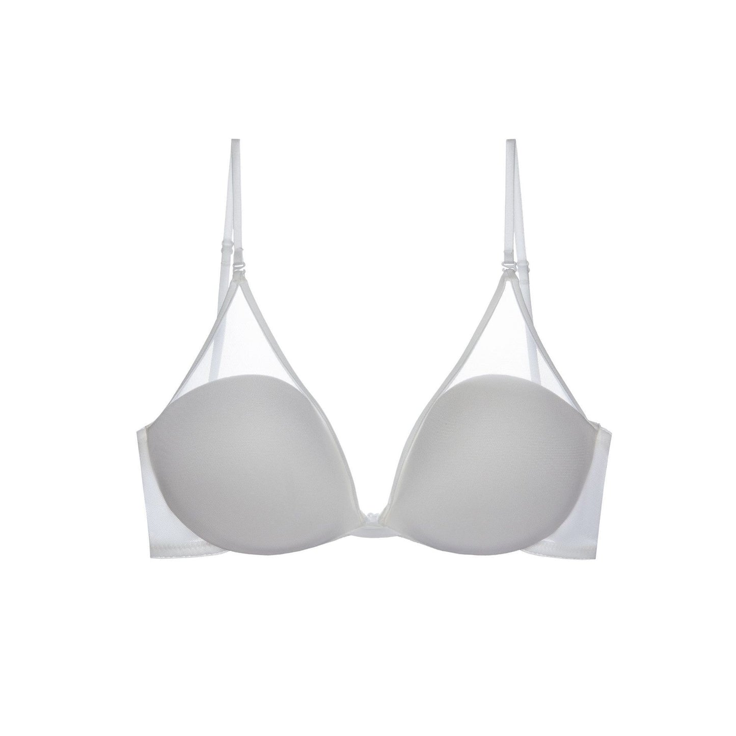 “Plus size French U-back bra front view with wireless push-up design”