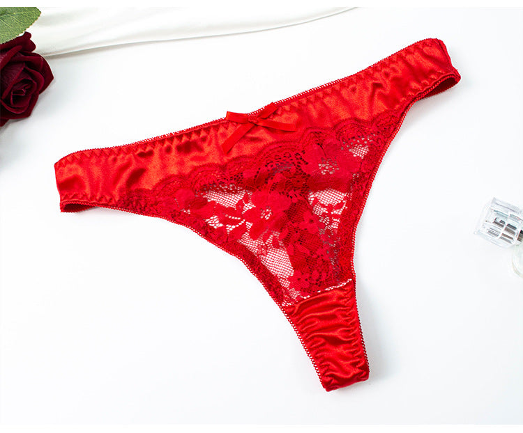 Red Push-Up Bra & Underwear Set – Big Chest Sexy Two-Piece Lingerie for Women