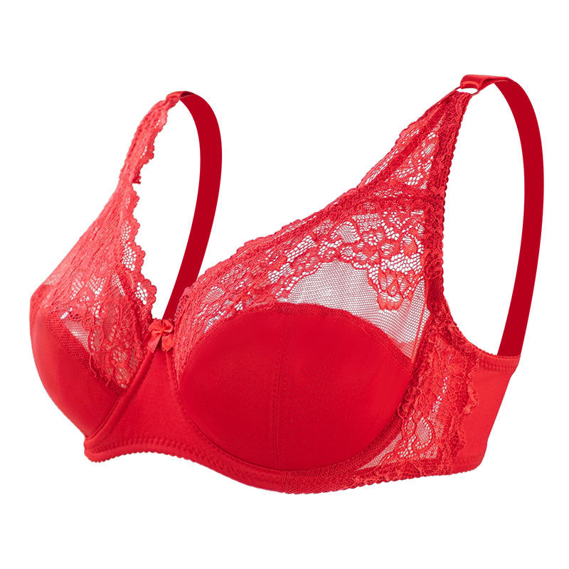 Burgundy bra