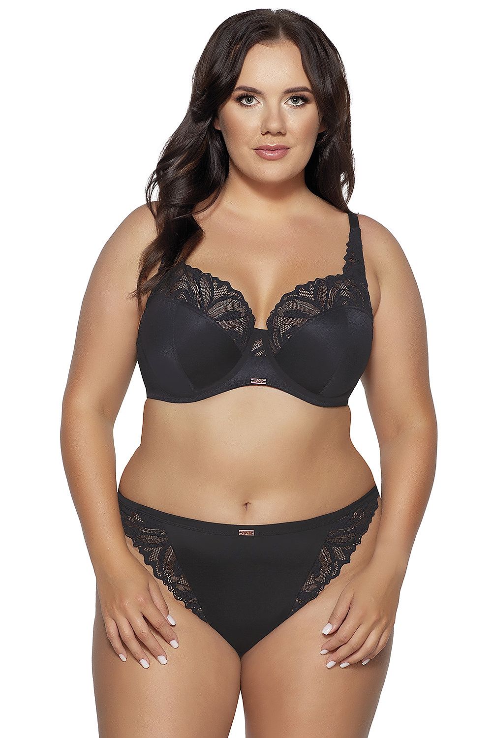 “Back view of Ava Yasemin 2106 bra showing elastic Lycra band and adjustable straps”
