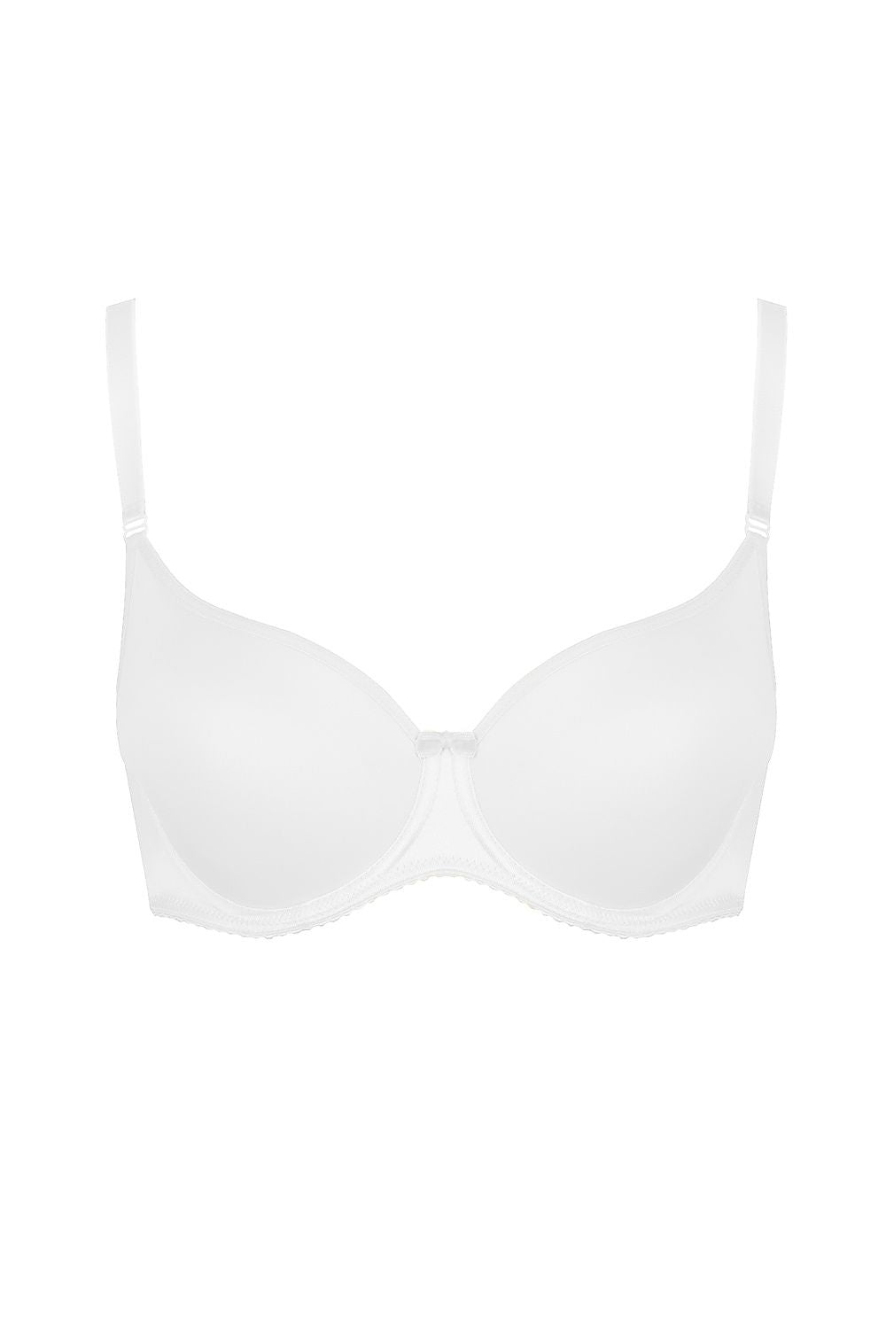 “Enhanced support bra with smooth thermoformed SPACER cups and moisture-wicking design”