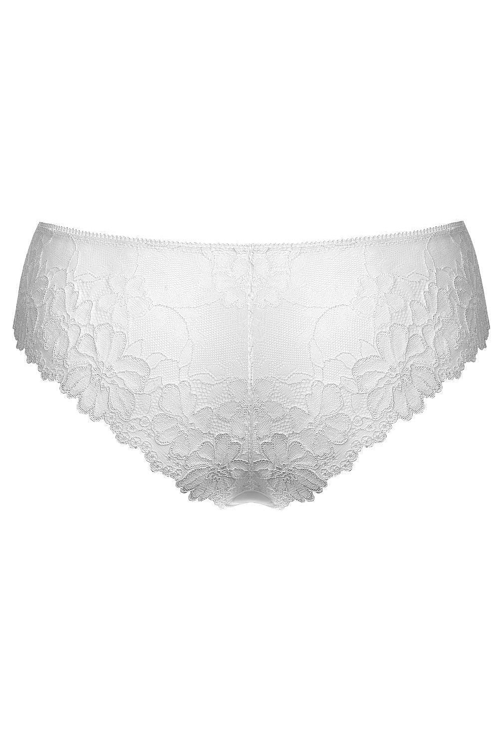 Women’s elegant lace-back panties plus size – back view.