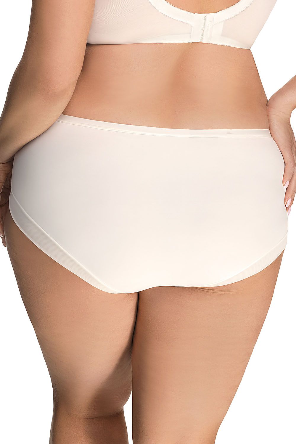 elegant microfiber panties with lace inserts