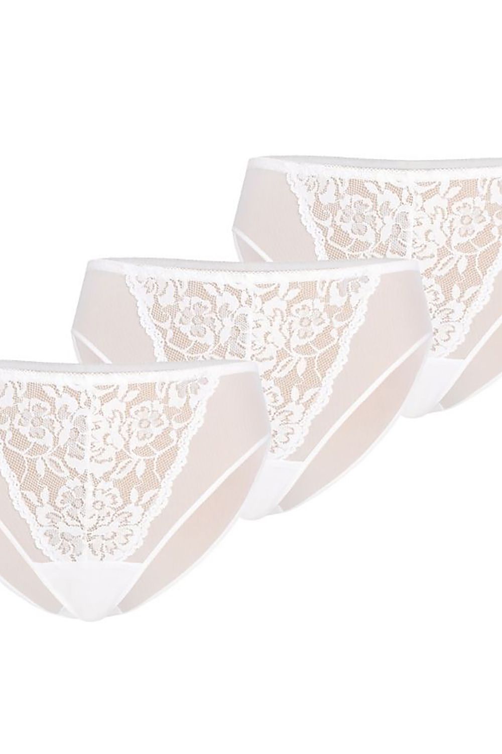 soft breathable mesh panties with cotton-lined crotch