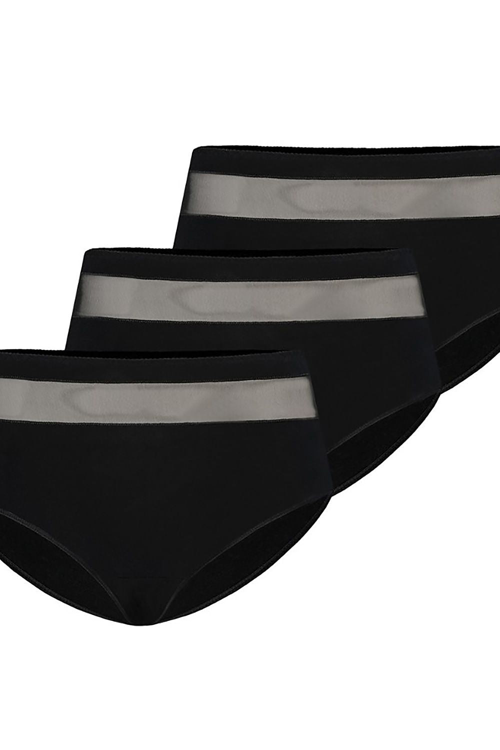 soft breathable high-waist panties with elastic trim