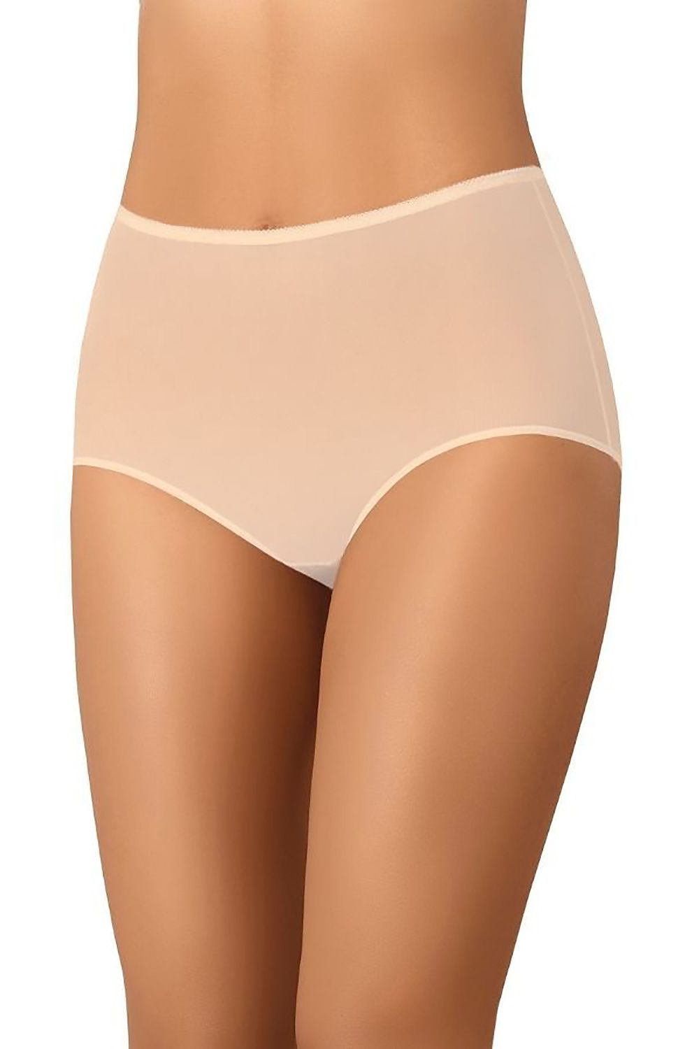 Women’s breathable high-waisted mesh panties – plus size L–6XL back view.
