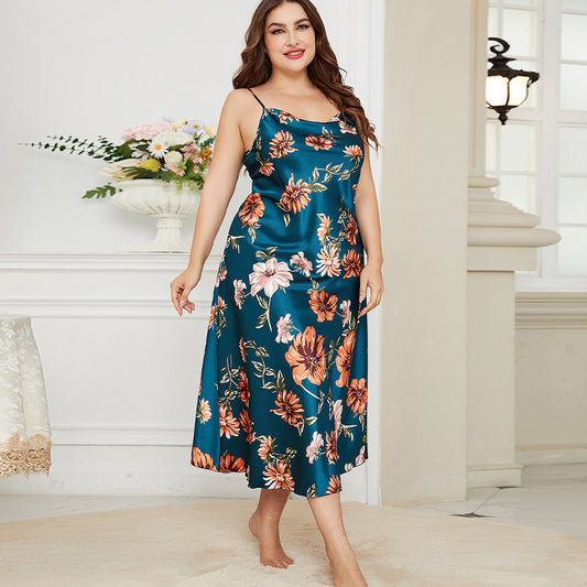 Printed Slip Nightdress – Sexy, Lightweight Summer Pajamas for Women