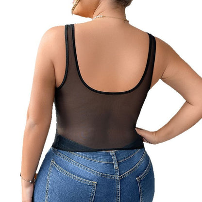 Plus Size Sexy Fishbone Corset Camisole Vest – Bustier Waist Slimming Top