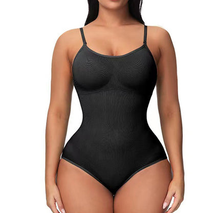Close-up of tummy control panel on seamless shapewear
