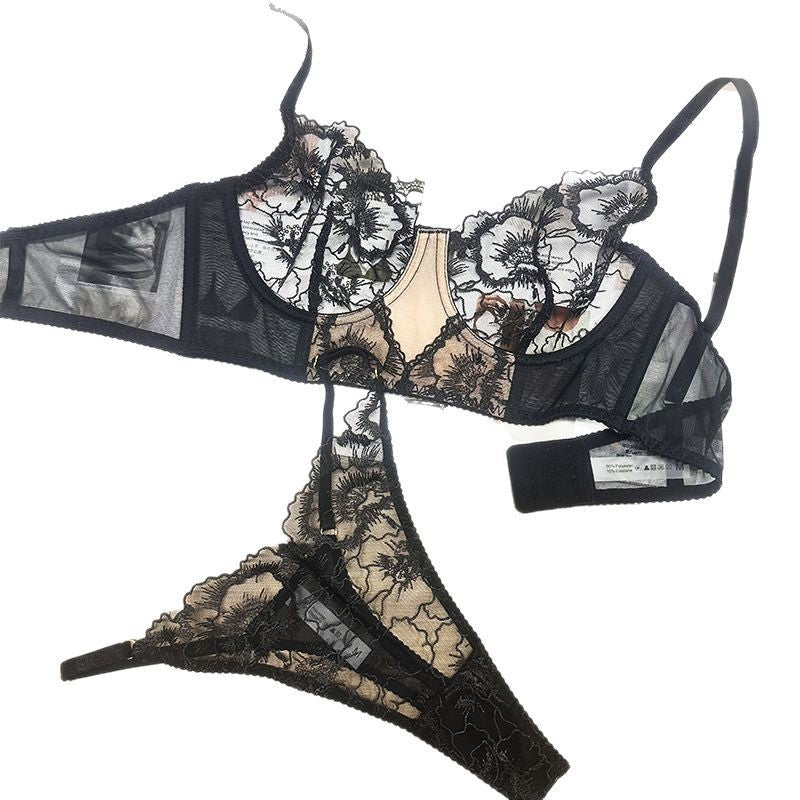 Supportive and elegant plus size lingerie set for big breasts
