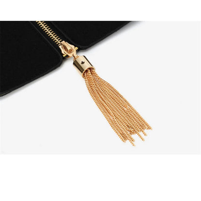 Plus Size Wide Corset Belt for Women – Designer Elastic Waistband, High-Quality Gold Cummerbund