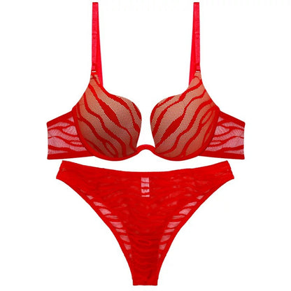 Close-up of small chest enlarging and gathering effect with soft fabric