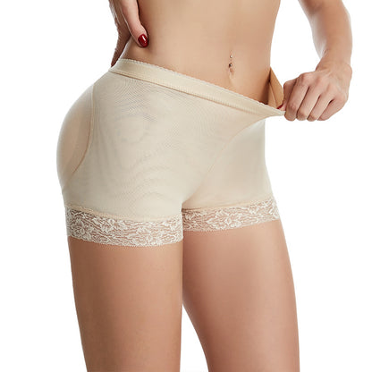 Plus-size fake butt lace body sculpting pants lifting hips and shaping abdomen