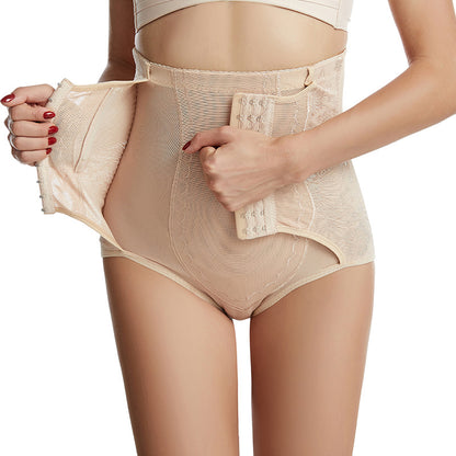 Curvy woman wearing reinforced breasted shapewear leggings for smooth, contoured silhouette
