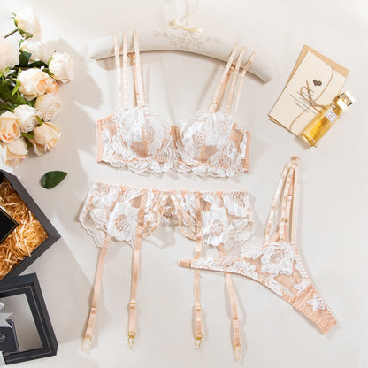 “Sexy hollow-out shapewear style lingerie set for women”