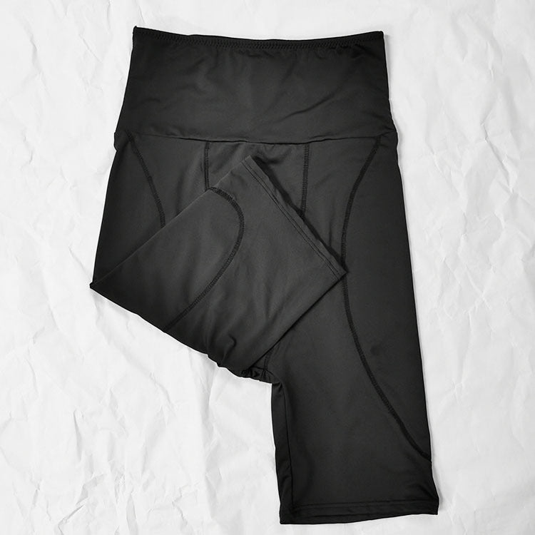 High-waist pants providing natural hip lift and smooth silhouette for plus-size women