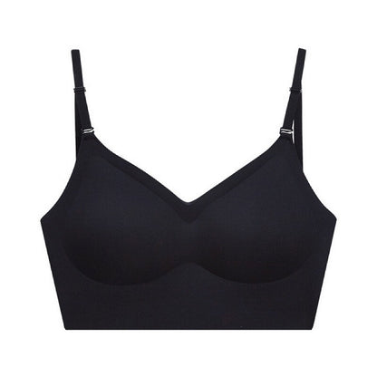 Black bra on a white background