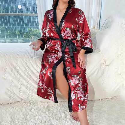 Loose Printed Nightdress – Casual, Sexy, and Comfortable Pajamas for Women