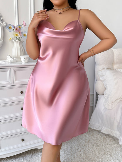 Dennlin Ice Silk Silk Pajamas Sexy Sling Dress Spring Summer plus Size Pajamas Home Wear Silk Pajamas
