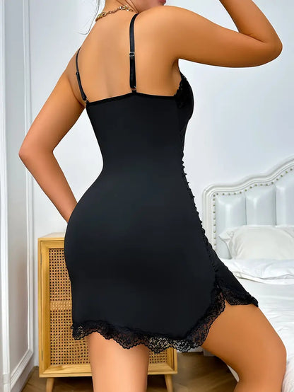Midnight Allure Sling Lace Tight Skirt – Sexy Pajamas & Nightdress