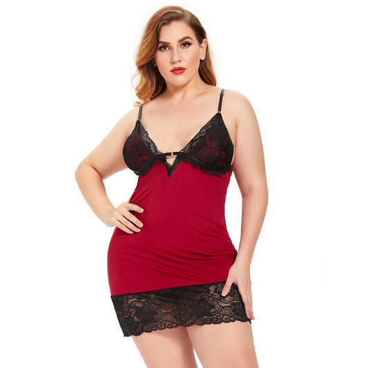 Curvy Nights Plus Size Lace Backless Pajamas – Sexy Sleepwear & Lingerie