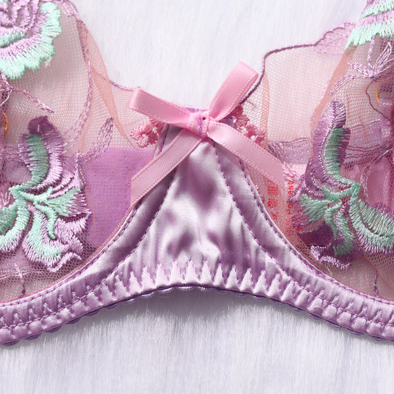 Floral Elegance satin lingerie set for romantic nights