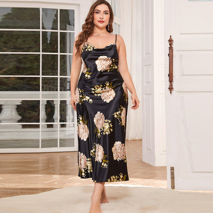 Printed Slip Nightdress – Sexy, Lightweight Summer Pajamas for Women