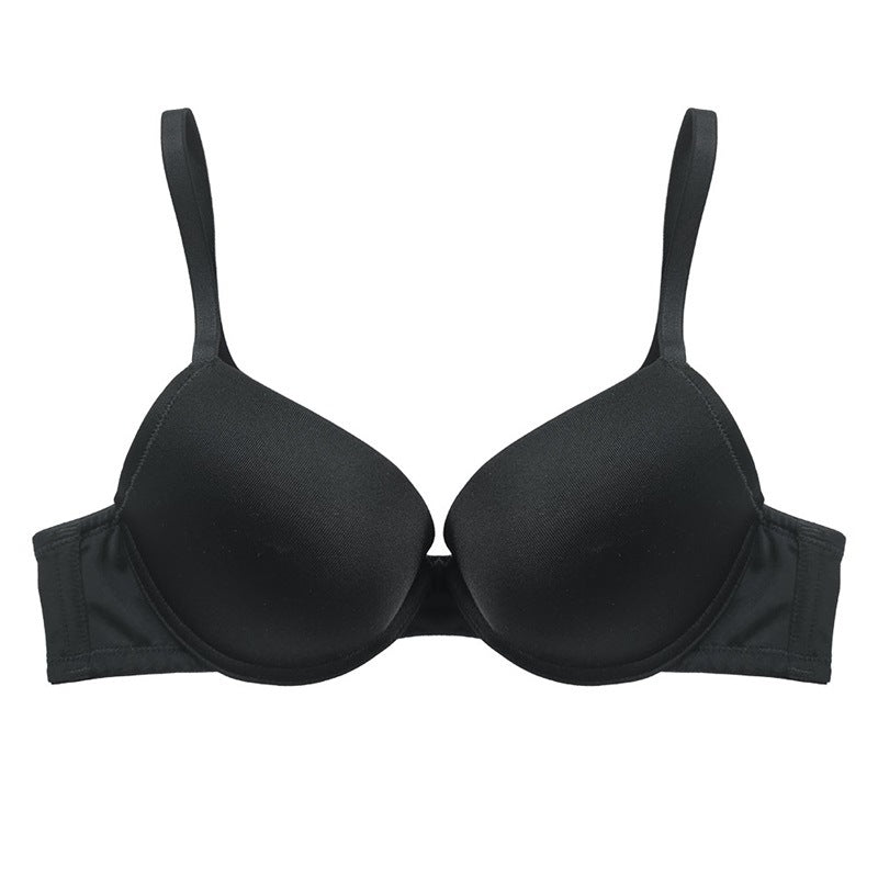 Black bra on a white background