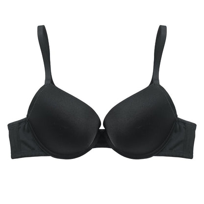 Black bra on a white background