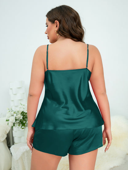 Ice Silk Suspender Skirt & Shorts Pajamas – Thin, Breathable Summer Homewear for Women