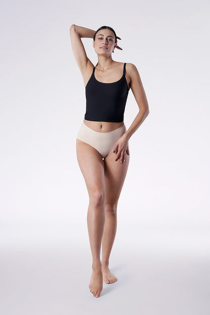 Plus size seamless panties in soft fabric with elegant gift box