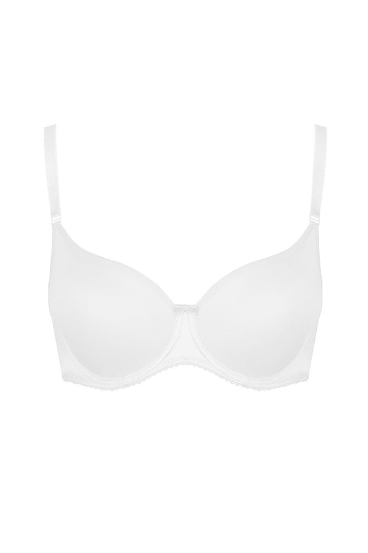 “Enhanced support bra with smooth thermoformed SPACER cups and moisture-wicking design”
