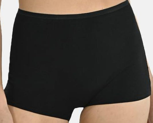 Plus size women's black comfort boxer shorts