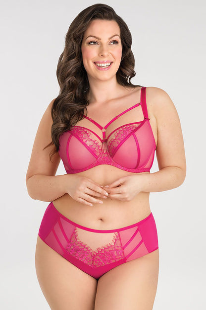 “Front view of K101 bra highlighting wire support and delicate strap details”