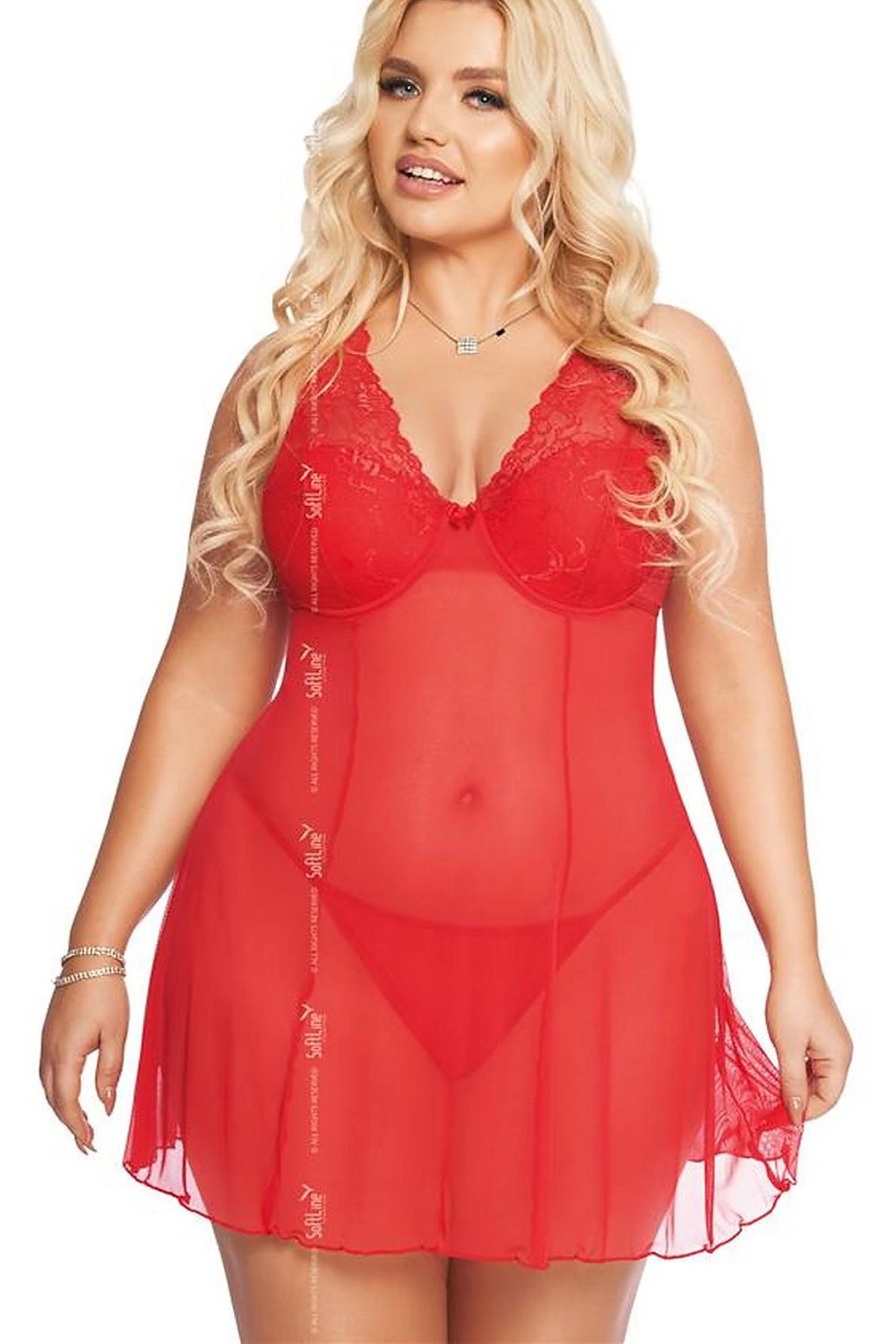 “Sensual nightgown with matching thong for night and morning allure”