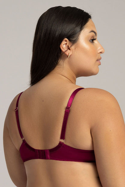 “Close-up highlighting delicate microfiber fabric and elegant lace details”
