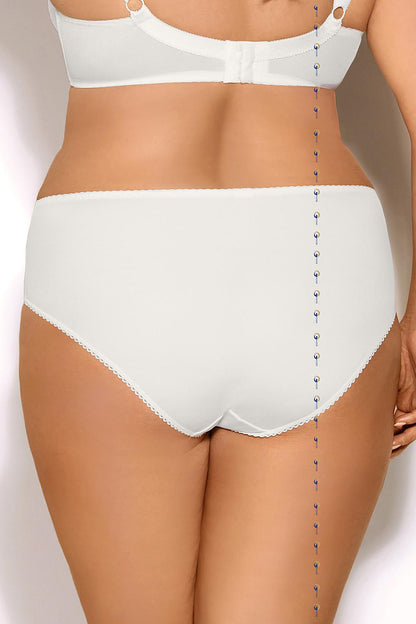 smooth knit briefs with decorative rubber band